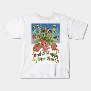 We Shi Tzu A Merry Christmas And A Happy New Year! Kids T-Shirt